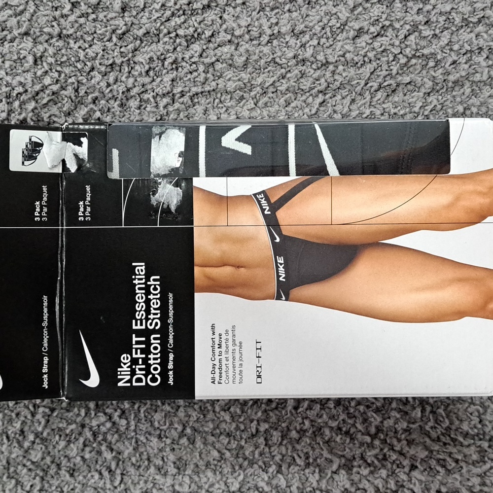 *1* Nike Dri-FIT Essential Cotton Stretch Jock Strap - Picture 8 of 10